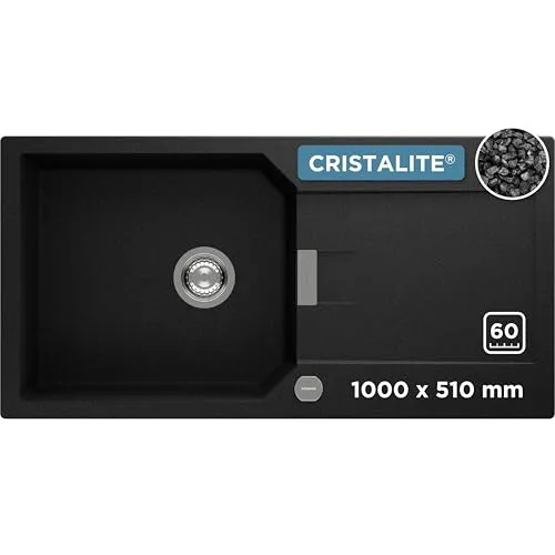 SCHOCK Manhattan D-100L Küchenspüle 100 x 51 cm Onyx