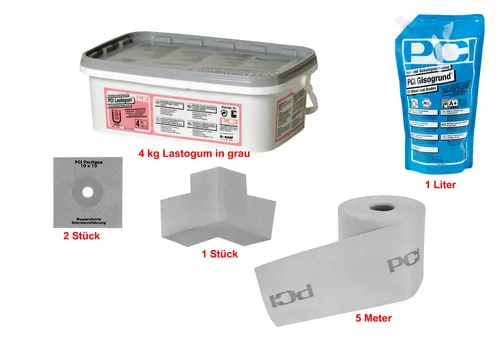 Produktbild PCI Lastogum-Dichtset 4 kg grau