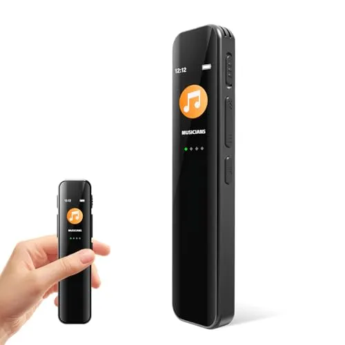 Diktiergerät Mini 64GB – Kompaktes Aufnahmegerät für Meetings und Interviews
