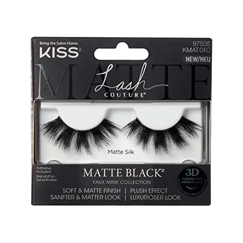 KISS Lash Couture Matte Black Collection Lashes - Matte Silk