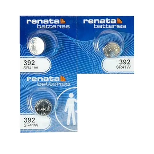Uhrenbatterie Renata Swiss Made Renata 392 oder SR41SW oder AG3 1,5V (3 x 392 oder SR 41 SW)