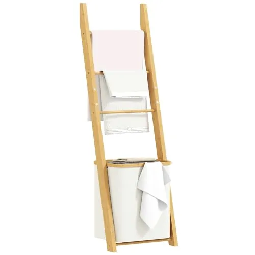Badregal 2-in-1 mit abnehmbarem Wäschekorb