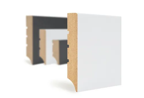 Hexim Sockelleiste 2000x70x12mm in schwarz von HEXIM