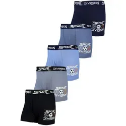 TupTam Boxershorts für Kinder – 5er Pack Sport Schwarz Grau Blau, Größe 164-170 - Bequeme Boxershorts für Jungen, ideal für Schule und Sport. Hoher Tragekomfort durch atmungsaktive Baumwollqualität und flexiblen Sitz – perfekt für aktive Tage!