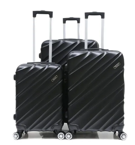 Cheffinger Kofferset 3 tlg Hartschale Trolley Set - Koffer Set aus robuster Hartschale, ideal für Reisen. Mit 360° drehbaren Doppelrollen, Zahlenschloss und ergonomischen Griffen für maximalen Komfort und Sicherheit.