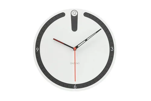 ONZENO Wanduhr THE SPORTY – Handgefertigte Design-Uhr 29x29x0.5 cm - Moderne Design Wanduhr für stilvolle Akzente. Das kraftvolle Zifferblatt in Schwarz sorgt für klare Ablesbarkeit und setzt einen coolen Blickfang in jedem Raum.