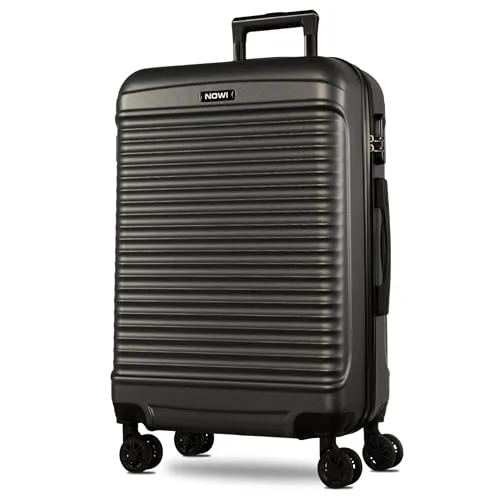 NOWI® Las Palmas Koffer Klein: 55x40x20cm mit Zahlenschloss und Doppelrollen - Koffer für Flugreisen, ultraleicht aus robustem ABS-Material, wasserabweisend und mit 360° Doppelrollen für maximale Beweglichkeit.