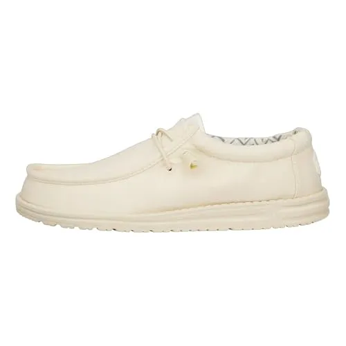 Hey Dude Wally Canvas Sneaker in Stone White von HEYDUDE