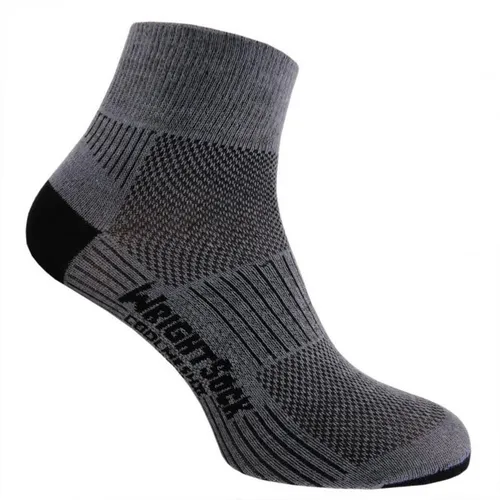 Wrightsock Coolmesh II Quarter Socke, M - Herrensocken mit atmungsaktivem Coolmesh-Gewebe, ideal für sportliche Aktivitäten und hohen Tragekomfort.