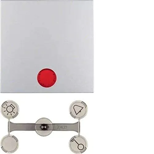 Wippe mit 5 beiliegenden Linsen S.1/B.3/ BERKER 16211404 in silber von Hager