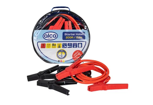 alca Starthilfekabel max. 200 A 5,3 qmm 2 x 2,2 m CCA Aufbewahrungstasche Starthilfekabel, (220.0 cm)