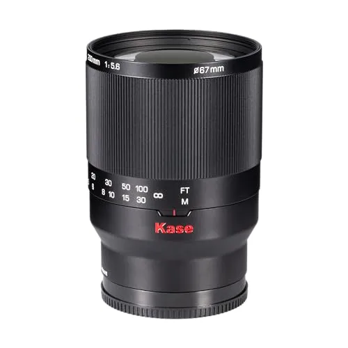 Kase 200 mm F5.6 MC Reflex Mirror Aluminium Portrait Objektiv für Sony E Mount
