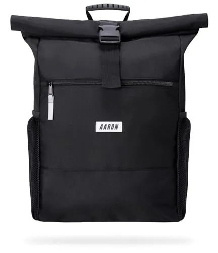 AARON Rolltop Rucksack für Damen und Herren mit Laptopfach