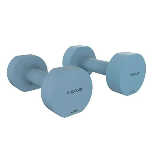 Cecotec Set mit 2 Hanteln à 4 kg, Neoprenbeschichtung, blau