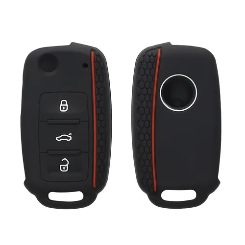 Autoschlüssel Schutzhülle für VW Skoda Seat 3-Tasten Autoschlüssel -