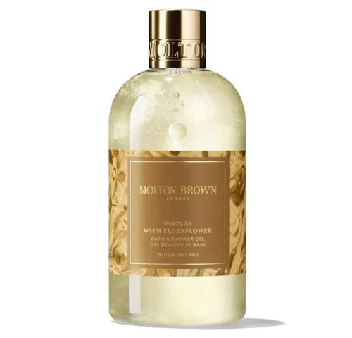 Molton Brown Vintage With Elderflower Duschgel - Duschmittel mit 300 ml, angereichert mit erfrischendem Holunderblüten-Extrakt für ein luxuriöses Duscherlebnis.