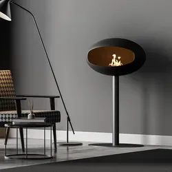 Noble Flame ZYKLON Ethanolkamin Schwarz – Modernes Design mit Wirbelflamme