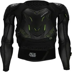 Acerbis Protektorjacke Korazza Schwarz/Gelb - MX Protektor-Jacke für Erwachsene, bietet optimalen Schutz und Komfort bei Offroad-Abenteuern, ideal für Biker und Sportler.