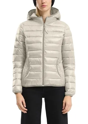 QS Damen 2162865 Steppjacke: Robuste Outdoor-Jacke in XL - Funktionsjacken mit Stehkragen und fixierter Kapuze, ideal für Outdoor-Aktivitäten bei jedem Wetter.