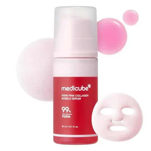 Medicube PDRN Pink Collagen Bubble Serum 95 ml – K-Beauty für strahlende Haut
