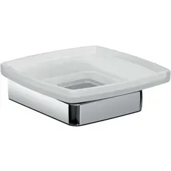 Emco Trend Seifenhalter 023000100 - Eleganter Seifenhalter aus chrom und satiniertem Kristallglas - Sonstige Badaccessoires, stilvolles Design mit hochwertiger Verarbeitung, ideal für ein modernes Badezimmer.