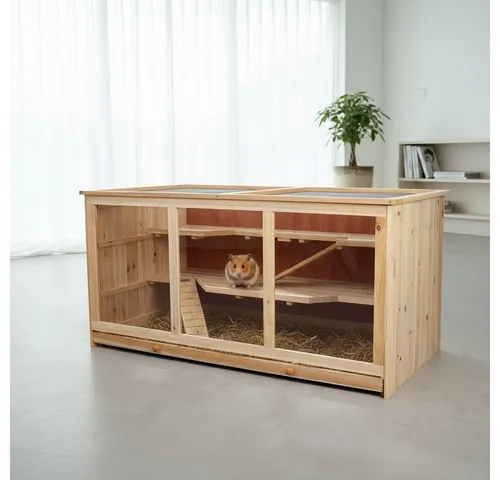 Feel2Home Kleintierkäfig Villa Käfig mit 3 Stockwerken