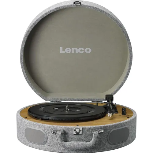 Lenco LS-66GY grau (LS66GY) Plattenspieler - Stylischer Plattenspieler in elegantem Grau, ideal für Vinyl-Liebhaber und ausgestattet mit einem hochwertigen Tonabnehmer für besten Klang.