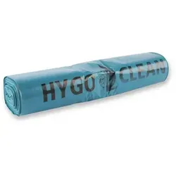 HYGOSTAR 6x25 Stück Müllsäcke 70 Liter LDPE Blau 100x57,5 cm 45 my Müllbeutel Müllsack Mülltüte Müll Beutel