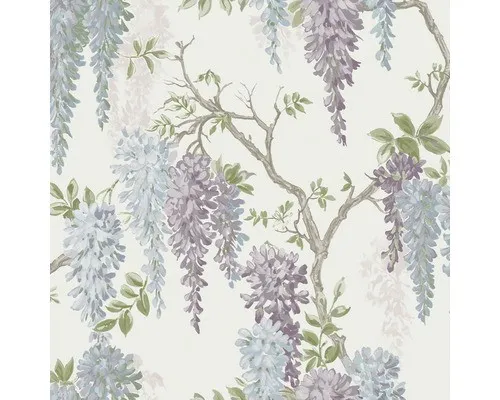 LAURA ASHLEY Vliestapete Wisteria in lila von Laura Ashley