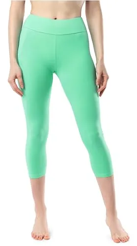 Merry Style Damen 3/4 Leggings aus Baumwolle MS10-430 (Minze, S)