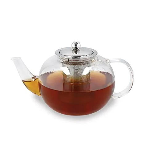 La Cafetière Teekanne aus Glas, 1,5 l - Teekanne für lose Blätter, elegantes Design aus Glas, ideal für Teeliebhaber, die Wert auf Stil und Funktionalität legen.
