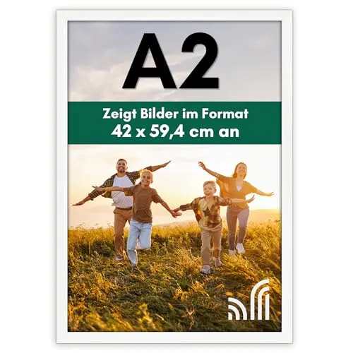 Americanflat Bilderrahmen A2 Weiß