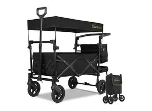 SachsenRAD Faltbarer Bollerwagen mit Dach, 150 kg