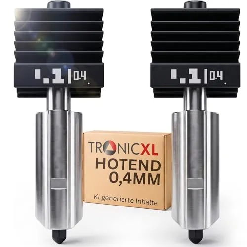 2x P2S H2S H2D Hotend passend für Bambu Lab 0,4mm Nozzle für 1,75mm Filament wie PETG-HF PLA Basic ASA ABS Nylon 3D Drucker Druckkopf Hot End