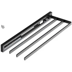 SO-TECH® Teleskop-Handtuchhalter STYLE 3-armig in schwarz von SO-TECH