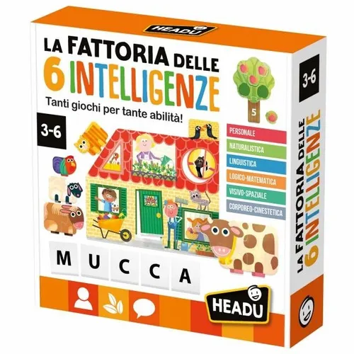 DIE FARM DER 6 INTELLIGENZEN Lernspiel HEADU Steckspiel ALTERSFÄHIGKEIT