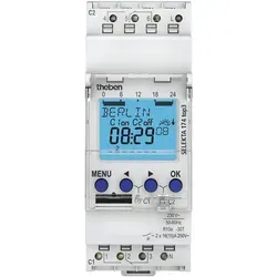 Theben 1740130 SELEKTA 174 top3 - Astro-Zeitschaltuhr mit App-Programmierung - Zwei-Kanal Zeitschaltuhr mit astronomischer Schaltfunktion für automatisches Schalten von Beleuchtungen. Einfache Installation und Programmierung, Qualität 