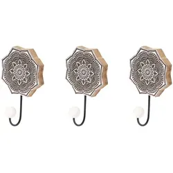 3er Set Orientalischer Wandhaken Haken Hares -2-