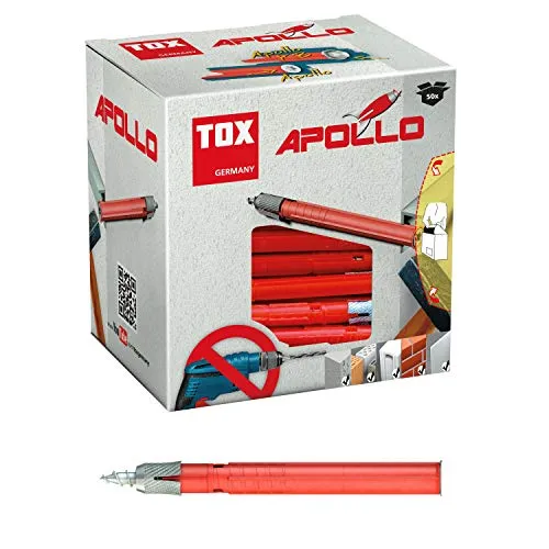 TOX 49101231 Allzweck-Rahmendübel Apollo 10/100 KT – 50 Stück - Dübel für vielseitige Anwendungen, ideal für stabile Befestigungen in unterschiedlichen Materialien, 50 Stück pro Packung.