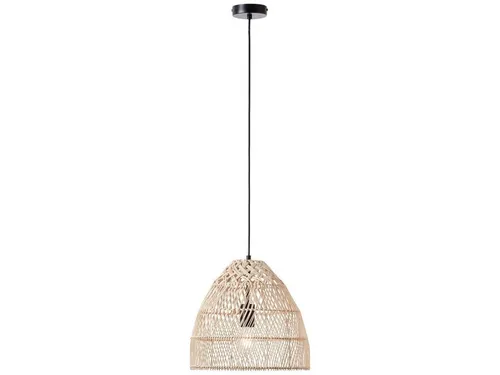 Brilliant Pendelleuchte Minster, Hängelampe 35cm in Natur/Weiß - Moderne Pendelleuchte für Indoor, 35 cm Durchmesser und höhenverstellbar bis 120 cm. Ideal für stilvolle Akzente in jedem Raum, dimmbar über Wanddimmer.