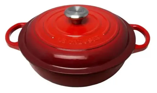 Le Creuset Signature Gusseisen Gourmet-Profitopf, Ø 30 cm in rot von Le Creuset