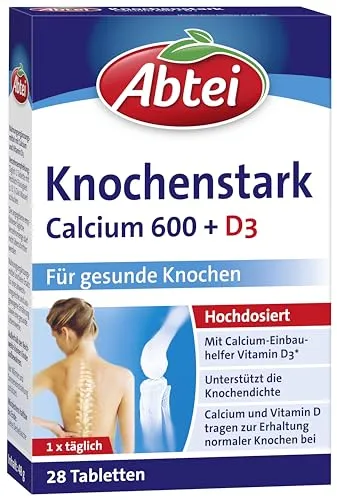 Abtei Knochenstark Calcium 600+D3 Tabletten Tf von Abtei