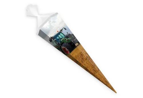 itenga Schultüte itenga Schultüte Traktor im Feld 85cm mit Tüllverschluss