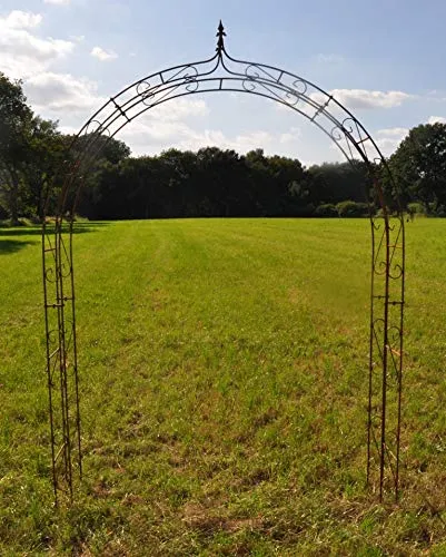 Rosenbogen Breite: 180cm 10mm Massiveisen! Roheisen Rankbogen aus Metall