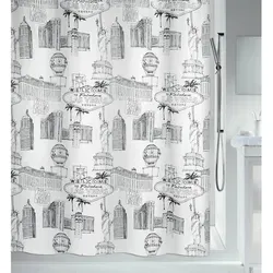 Spirella Duschvorhang Textil Vegas Black in schwarz von Spirella