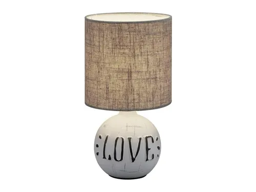 Reality Leuchten LED Tischleuchte, LED wechselbar, Warmweiß, stylisch-e Design-er Fensterlampe für Fensterbank Nachttisch Höhe 31cm