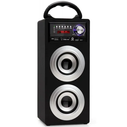 Tragbarer Bluetooth-Lautsprecher, 600mAh, schwarz - B
