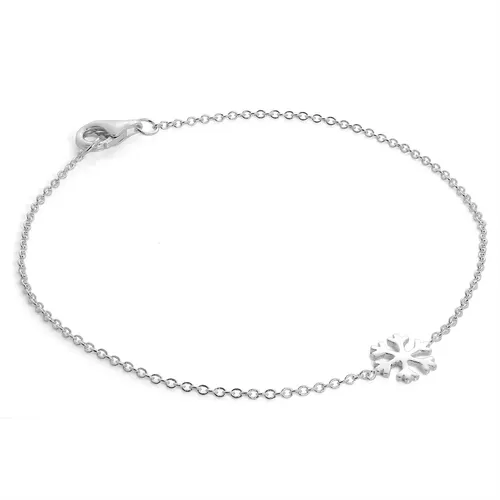 Sterlingsilber 17,7cm Scheeflocke Armband
