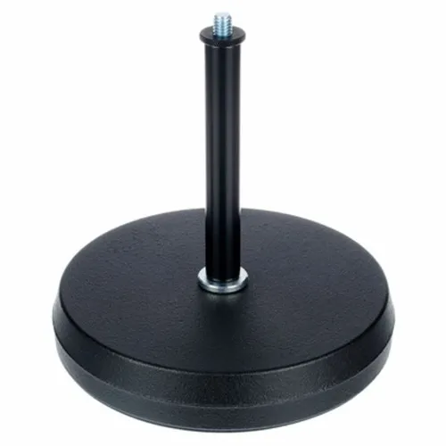 K&M 23310 Table Stand - Sonstige, stabiler Tischstativ mit schwingbedämpftem Gussrundsockel und 3/8