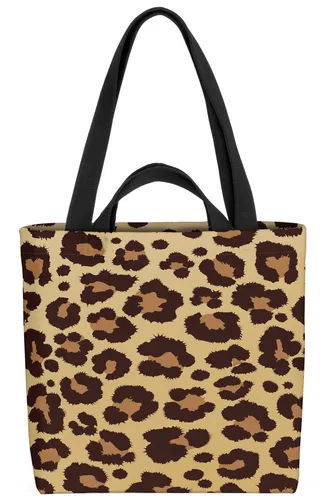 Leopard Leo-Print Muster Tasche Wild-Katze Raubkatze Safari Savanne Leopard